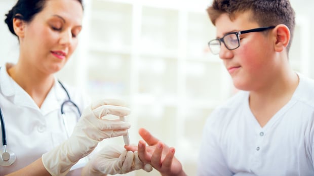  Finger Stick Collection for Pediatric Ig Testing 