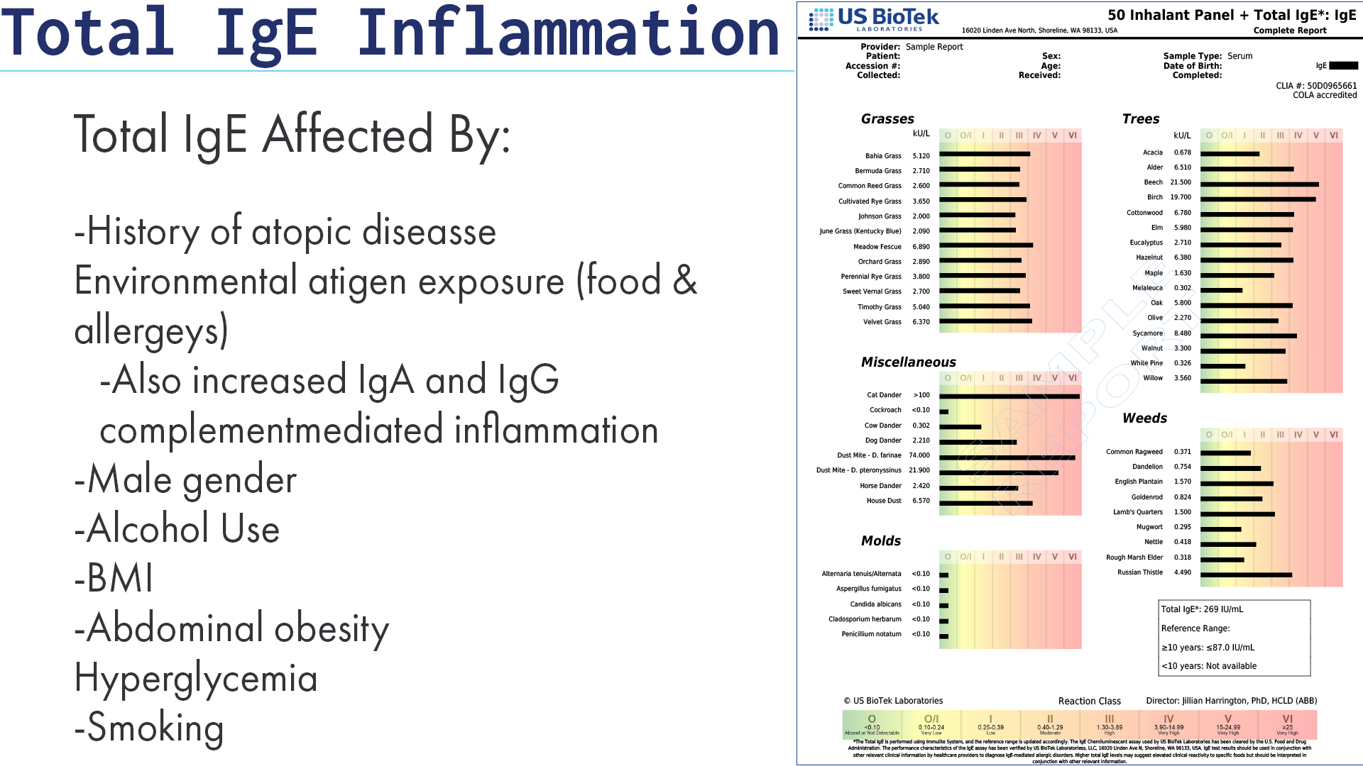 Total IgE Inflammation